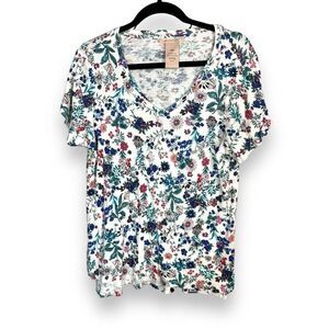 Philosophy Pima Cotton Floral T-shirt M